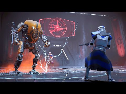 Arc Troopers vs Bounty Droids - STAR WARS JEDI FALLEN ORDER NPC Wars