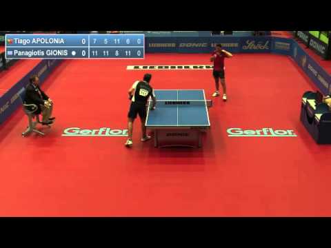 2013 European Championships (ms-qf) Tiago APOLONIA - Panagiotis GIONIS [Full Match]
