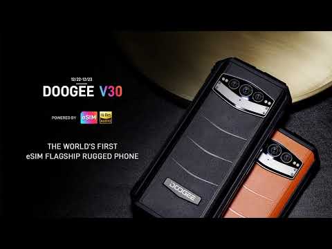 Introducing the Doogee V30 - A Sophisticated and Premium Rear Leather Design