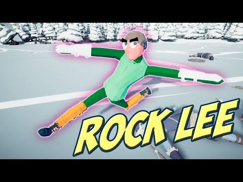 Rock Lee(from NARUTO) vs Every Unit - TABS MODS Gameplay