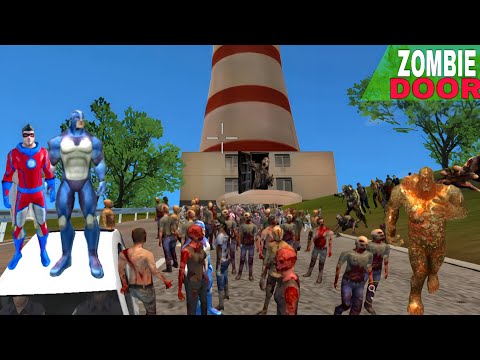 Rope hero vice town A thousand zombies came out of the tower