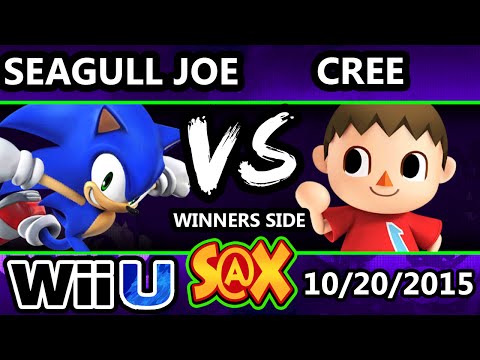 S@X 120 - Seagull Joe (Sonic) Vs. Cree (Villager) SSB4 Tournament - Smash Wii U - Smash 4