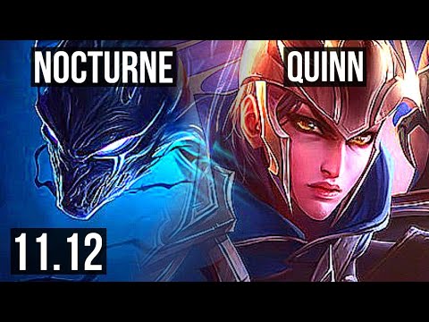 NOCTURNE vs QUINN (TOP) | 4/0/8, 1000+ games, 1.2M mastery | KR Grandmaster | v11.12