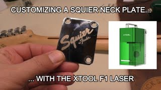 Custom Laser Engraved Squier Neck Plate  - Quick Project
