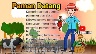 Download lagu Terbaru || Lirik Lagu Paman Datang Ciptaan AT Mahmud || Lagu Tematik SD kelas 2 tema 5 mp3