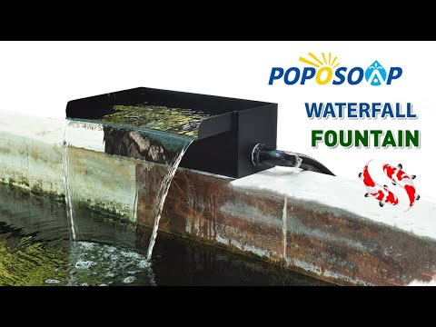 Poposoap Garden Waterfall | Peaceful Outdoor Water Feature for Home