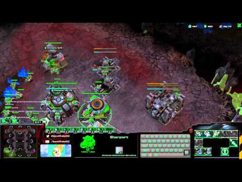 SC2 LotV Beta 1v1 - TvZ / Inferno Pools / 1 Rax Expand vs Early Baneling Drops + Bust