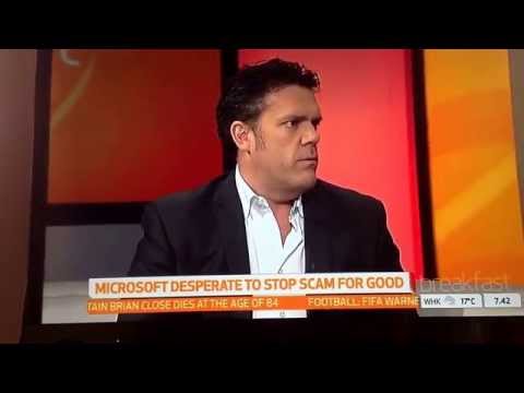 Microsoft's Frazer Scott gives advice on how to deal with MS scam callers, on TVNZ Breakfast