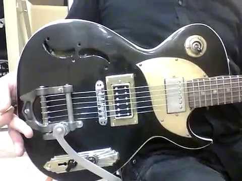 Postal Delta Zephyr 2013 Handmade Black Gibson Pickups Bigsby image 4