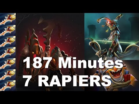 187 min 7 Rapiers Techies-Megacreeps Game Dota 2