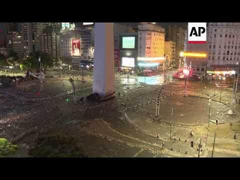 Clashes after World Cup celebrations in Argentina