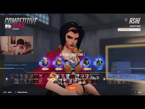 "BOB IS SO F***ING GOOD" SUPERTF TOP 500 ASHE GAMEPLAY - OVERWATCH 2 SEASON 17