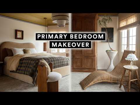 EXTREME BEDROOM MAKEOVER *DIY Striped Ceiling & Furniture Flips! (From Start to Finish)