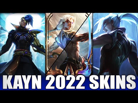 ALL KAYN SKINS 2022 | Including Nightbringer Kayn Prestige Edition