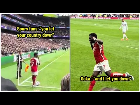 The way Bukayo Saka silences the Spurs fans who mocking him is very epic 😆