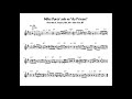 Miles Davis' solo on "Au Privave" - Transcription