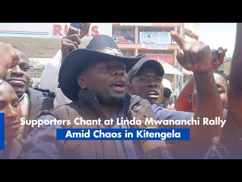 Supporters Chant at Linda Mwananchi Rally Amid Chaos in Kitengela
