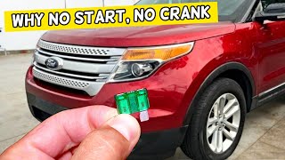 Why Ford Explorer Not Starting, Does Not Crank Turn Over 2011 2012 2013 2014 2015