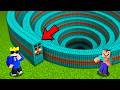 What S Inside A Herobrine Spiral PIT Door In Minecraft