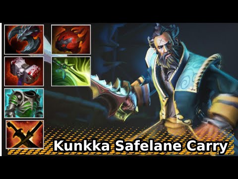 Kunkka Safelane Carry | Dota 2 New Meta Highlights