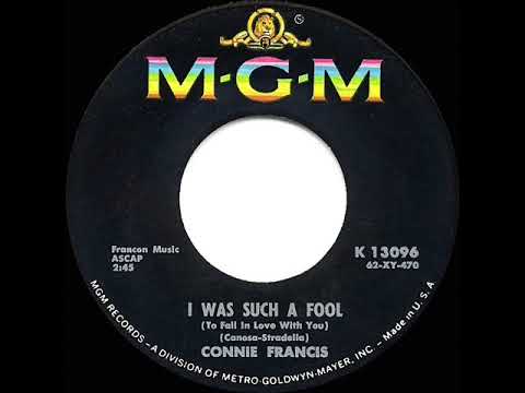 1962 HITS ARCHIVE: I Was Such A Fool - Connie Francis