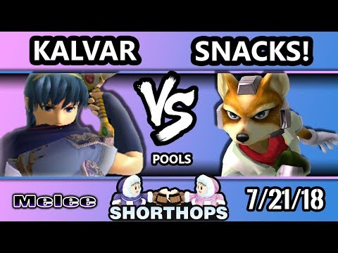 SH 1 SSBM - Kalvar (Marth) Vs. Snacks! (Fox) - Smash Melee Pool B - WR3