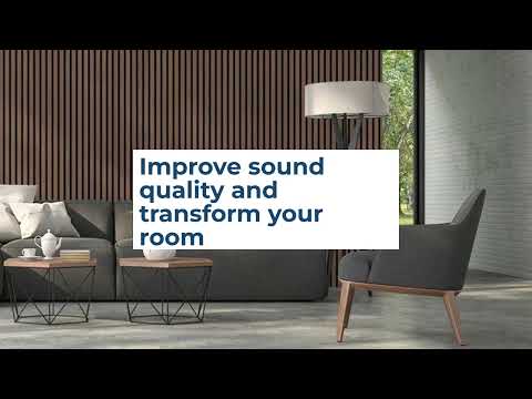Acoustic Wall Paneling by Highlander Home, Soundproofing slat wood panels for walls