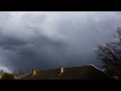 Pirmais negaiss 2021. gadā Jelgavā || First summer thunderstorm at Jelgava at year 2021.