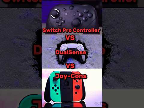 Nintendo Switch Pro Controller Vs DualSense Vs Joy-Cons #gaming #sony #ps5 #controller #nintendo