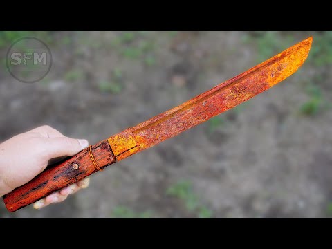 Restoration Rusty Big Japanese Knife