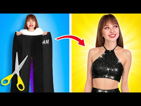 STOP THROWING AWAY OLD CLOTHES! ✂️👗 Cool DIY Styling Hacks by 123 GO! Planet