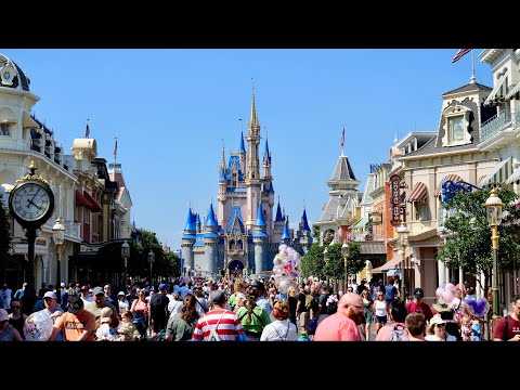 Magic Kingdom Main Street USA 2024 Ultimate Walkthrough Tour in 4K | Walt Disney World April 2024