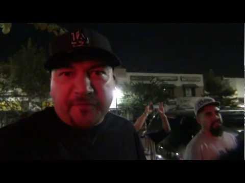 Gel Roc of MASSMEN, EX2 and Abolano Records short rhyme @ The Airliner, LA, 8/31/12