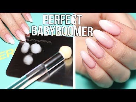 EASIEST Baby Boomer on the Planet! Nail Art Tutorial Video