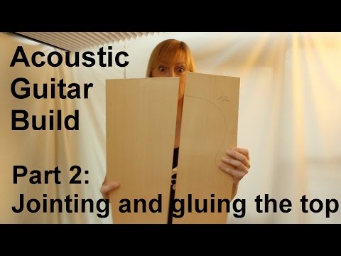 SuGar SG1 acoustic guitar build part 2: Jointing and gluing the top plates