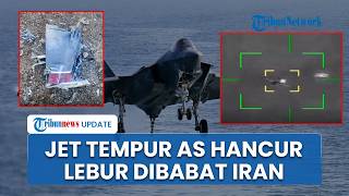 Detik-detik Jet Tempur AS Hancur Lebur Dihantam Dirudal Iran, Puing puing Berserakan di Daratan