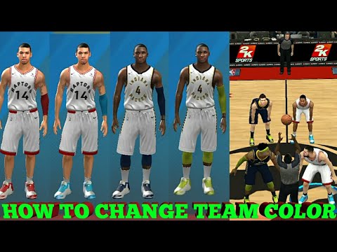 NBA2K19 MOBILE HOW TO CHANGE TEAM COLORS