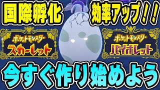 【ポケモンSV】国際孵化は非効率！？色違い欲しいなら今すぐに卵作り始めよう！！