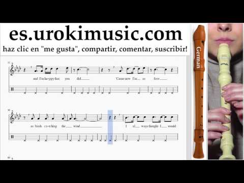 Tutorial de flauta dulce G. Miley Cyrus - Malibu Clases Notas Parte#2 um-i927