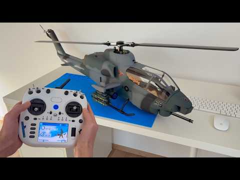 Bell AH-1 Cobra Helicopter 🫡 | Unboxing, Assembly & Test Flight | FLISHRC | Stirlingkit