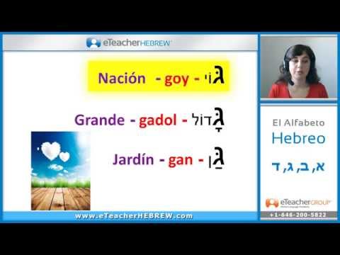 Aprender el alfabeto hebreo