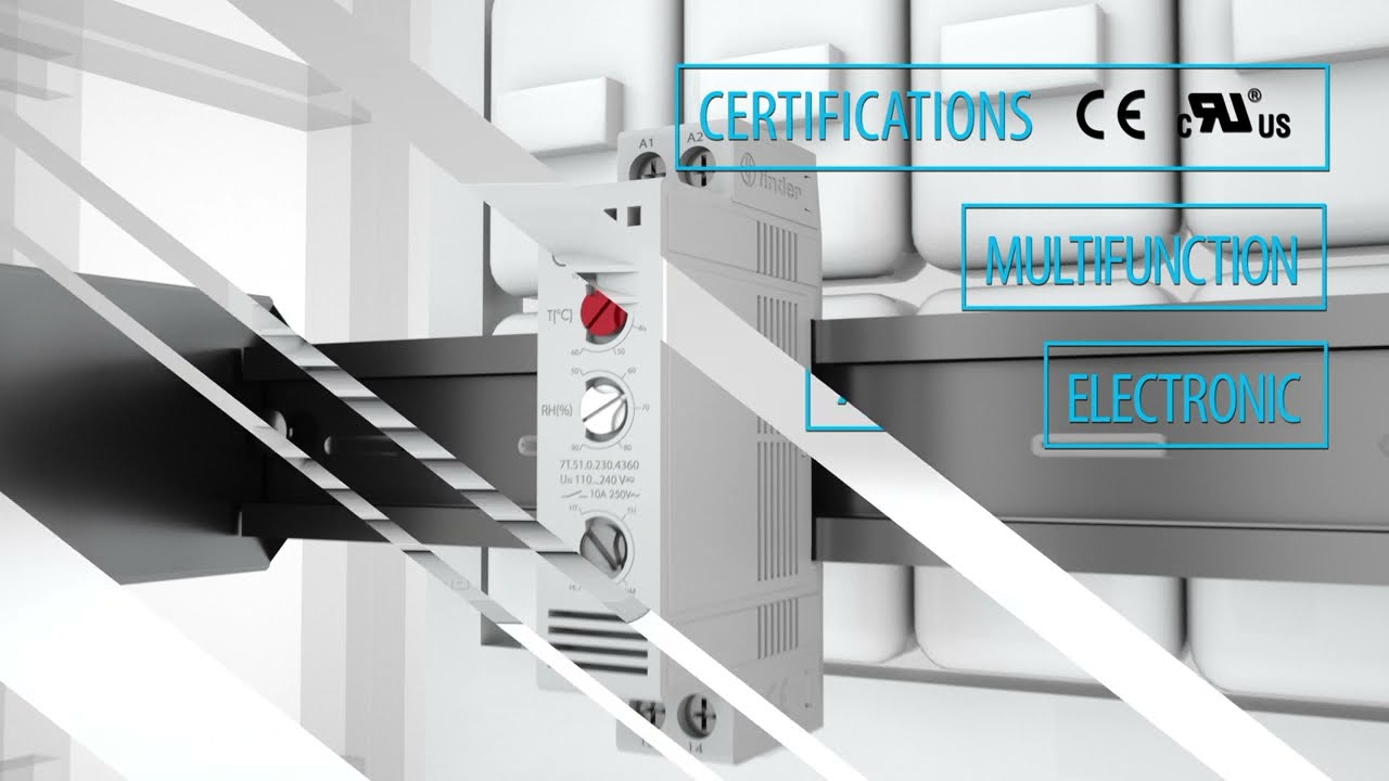 Panel thermo-hygrostat and thermostats | 7T Series | Finder