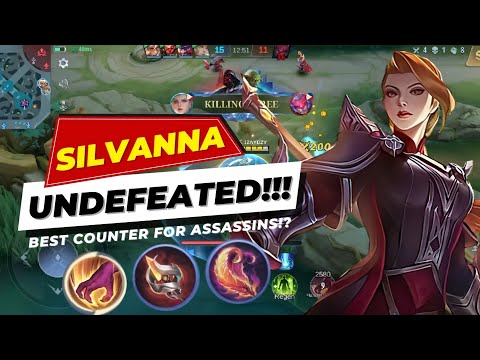 MAGE JUNGLER SILVANNA is the best COUNTER for ALL ASSASSIN HEROES⁉️ 1 JUMP-1 KILL‼️ #silvanna