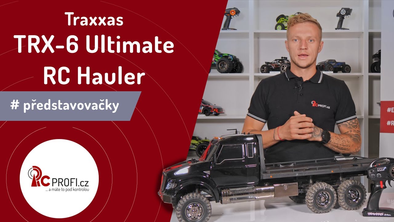 RC auto Traxxas TRX-6 Ultimate RC Hauler 6x6 1:10 RTR, černá