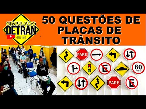 50 QUESTÕES DE PLACAS DE TRÂNSITO COMENTADAS COM DICAS INCRÍVEIS