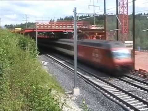 Die schönsten Bahnstrecken der Schweiz: Eisenbahn am Hürlistein wird gebaut