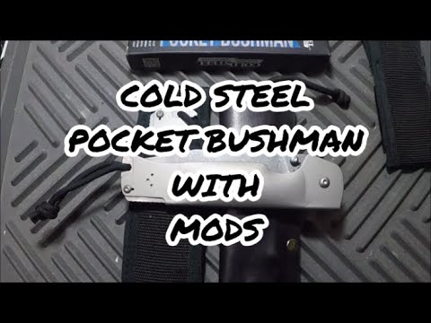 COLD STEEL POCKET BUSHMAN,  ''REAL CARRY''