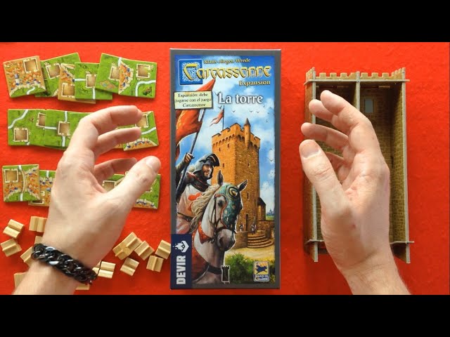 Vídeo relacionado con 999 Games - Carcassonne: El juego de mesa de la torre - Expansión desde 7 años - Uno de los mejores juegos de 2017 - Klaus-Jürgen Wrede - Control de área ,Tile Placement - para 2 a 5 jugadores -