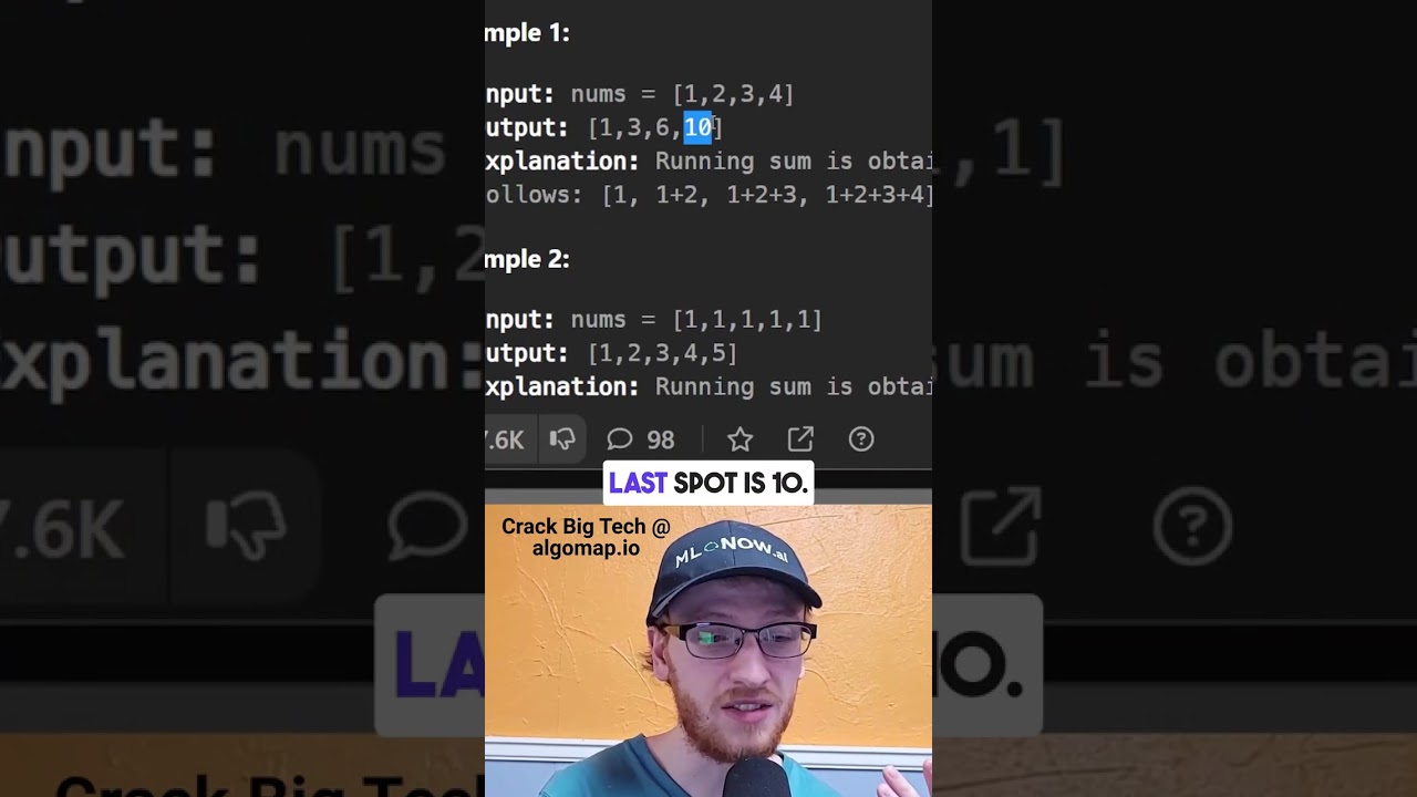 Why is FAANG Asking Such an EASY Coding Question - Running Sum of 1d Array - Leetcode 1480