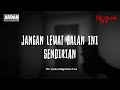 JANGAN LEWAT JALAN INI SENDIRIAN NIGHTMARE SIDE OFFICIAL 2025 ARDAN RADIO